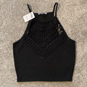 NWT Charlotte Russe Racerback Crop Top